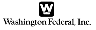 (WASHINGTON FEDERAL, INC. LOGO)